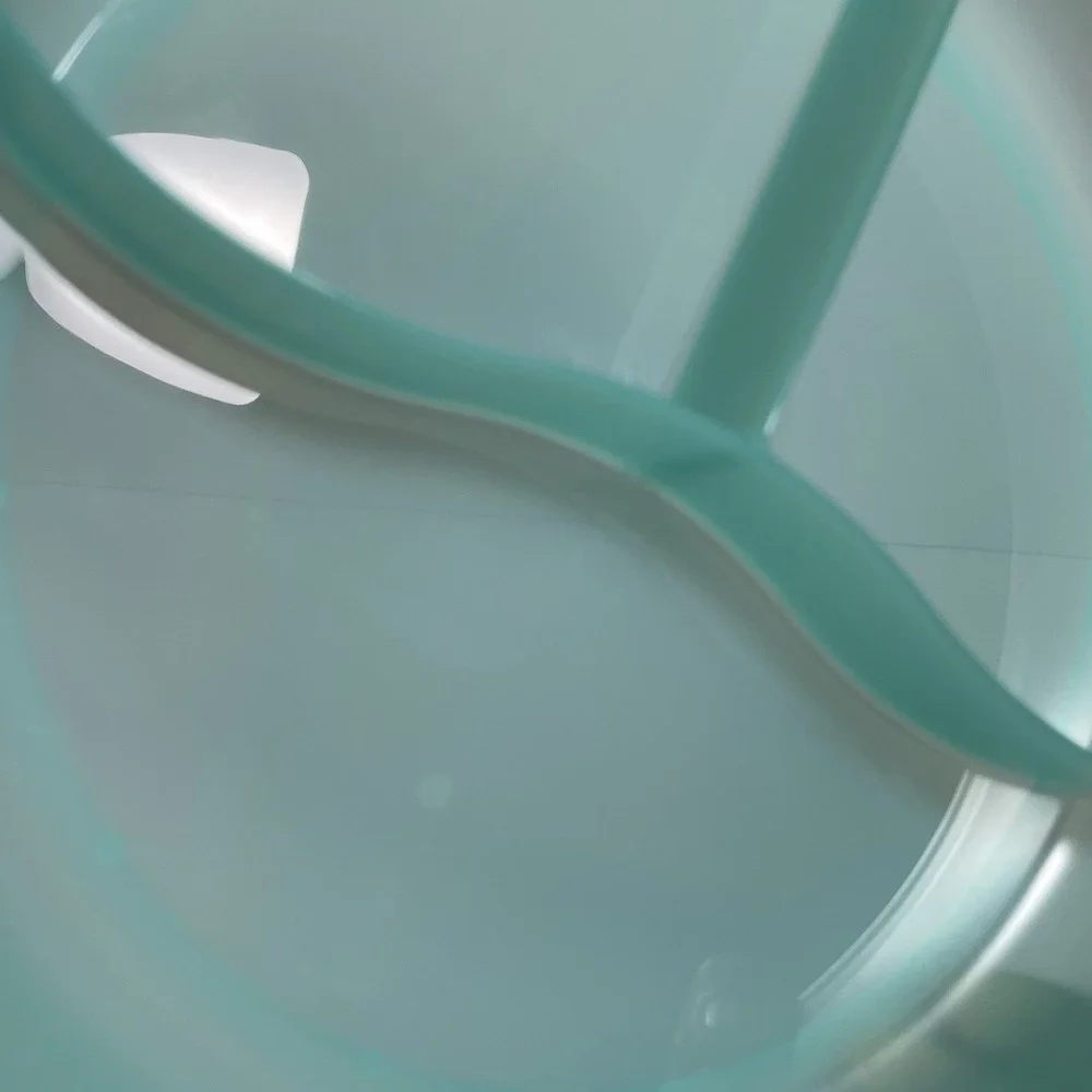 Tupperware Crystal Wave Plus #3284C Divided Container Dish w/ Lid Teal Blue Nice